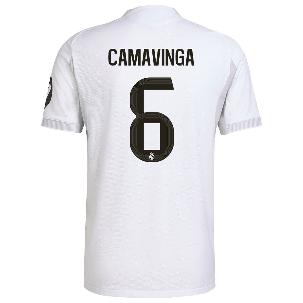Eduardo Camavinga 6 Real Madrid 25/26 Home Men Jersey - White