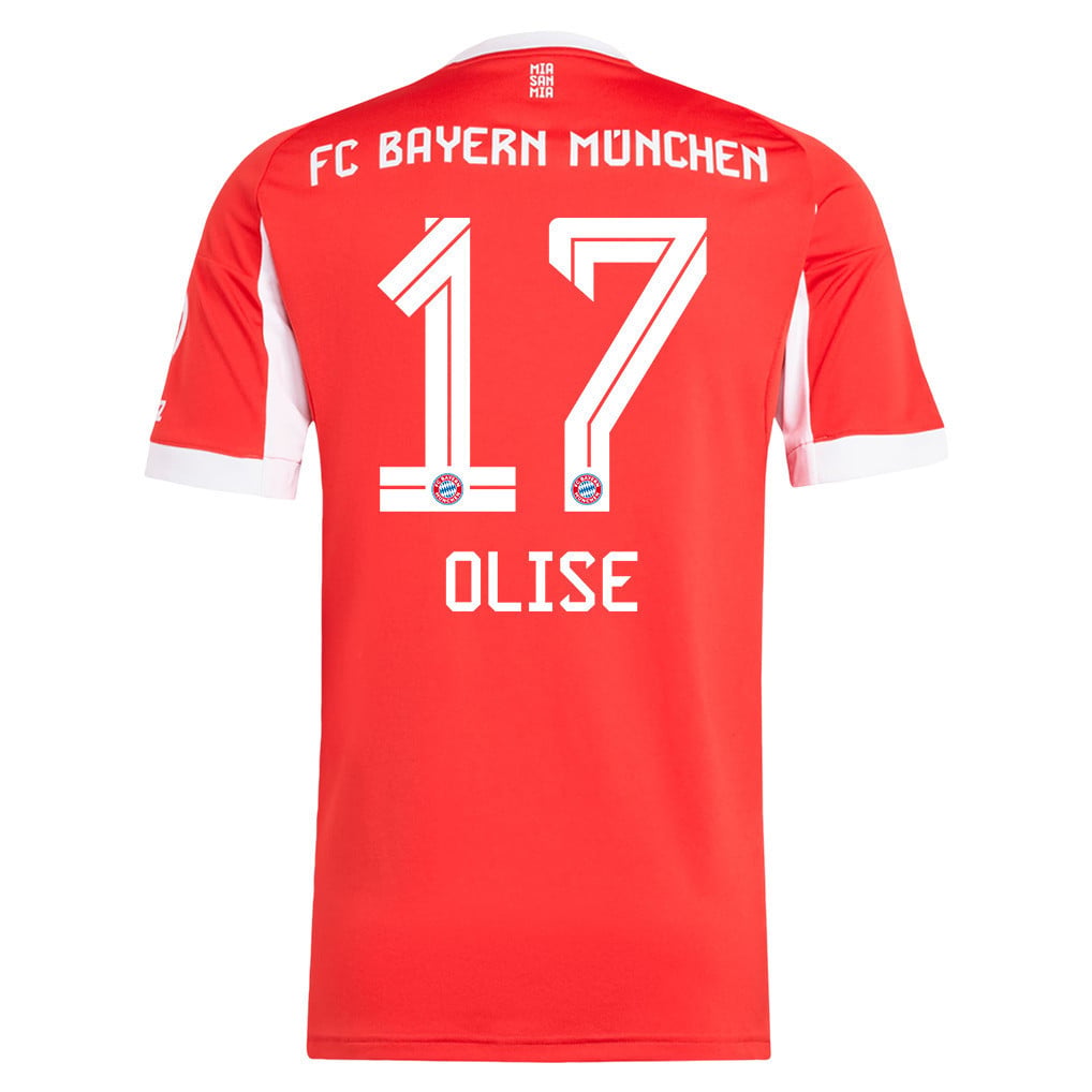 Michael Olise 17 Bayern Munich 25/26 Home Men Jersey - Red