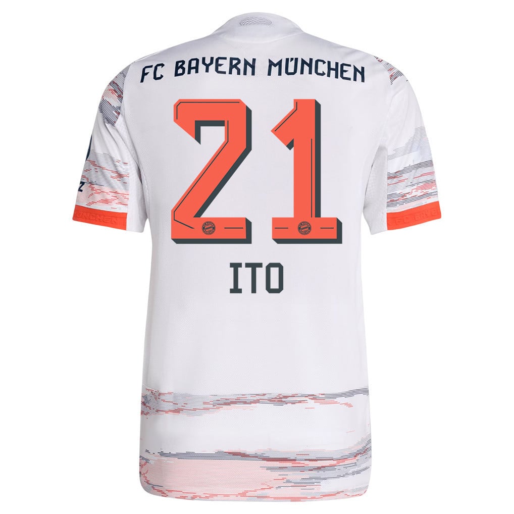 Hiroki Ito 21 Bayern Munich 25/26 Away Men Jersey - White