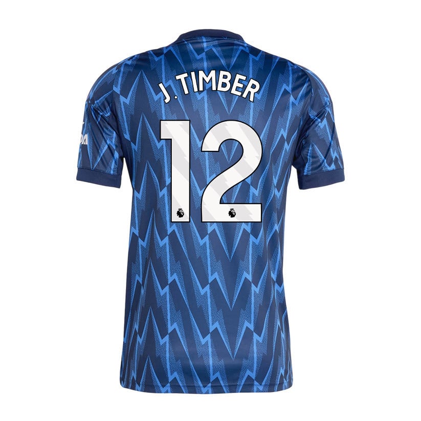 Jurriën Timber 12 Arsenal 25/26 Away Men Jersey - Navy Blue