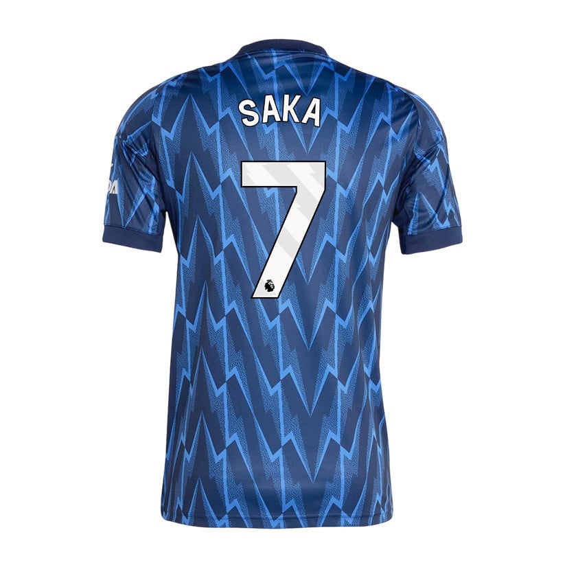 Bukayo Saka 7 Arsenal 25/26 Away Men Jersey - Navy Blue