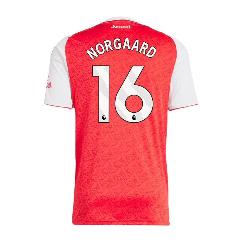 Christian Nørgaard 16 Arsenal 25/26 Home Men Jersey - Red/White