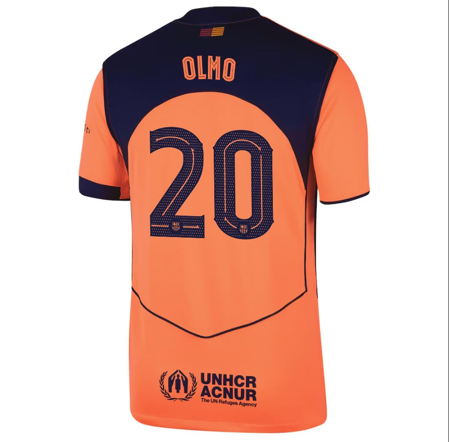 Dani Olmo 20 Barcelona 25/26 Third Men Jersey - Orange