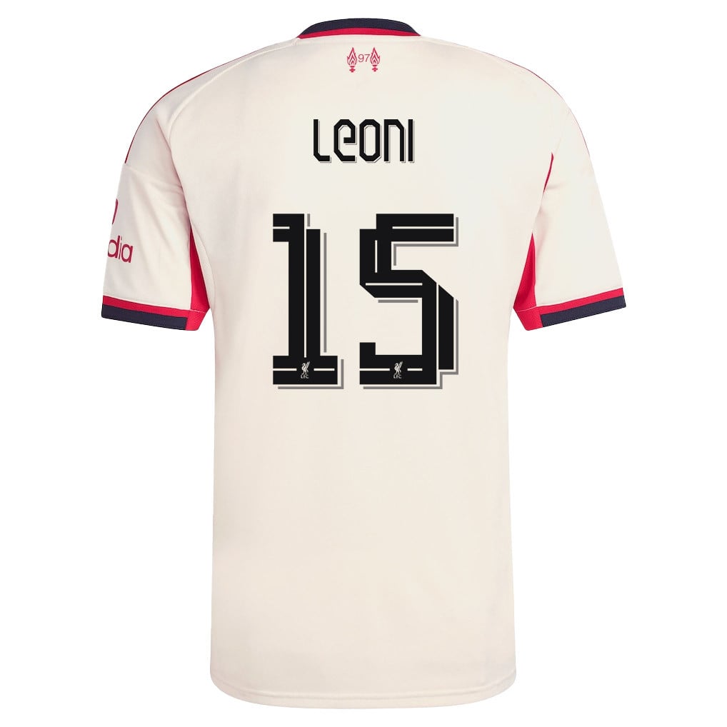 Giovanni Leoni 15 Liverpool 25/26 Away Men Jersey - Off-white