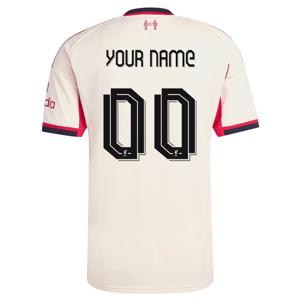Liverpool 25/26 Personalized Away Men Jersey - Off-white