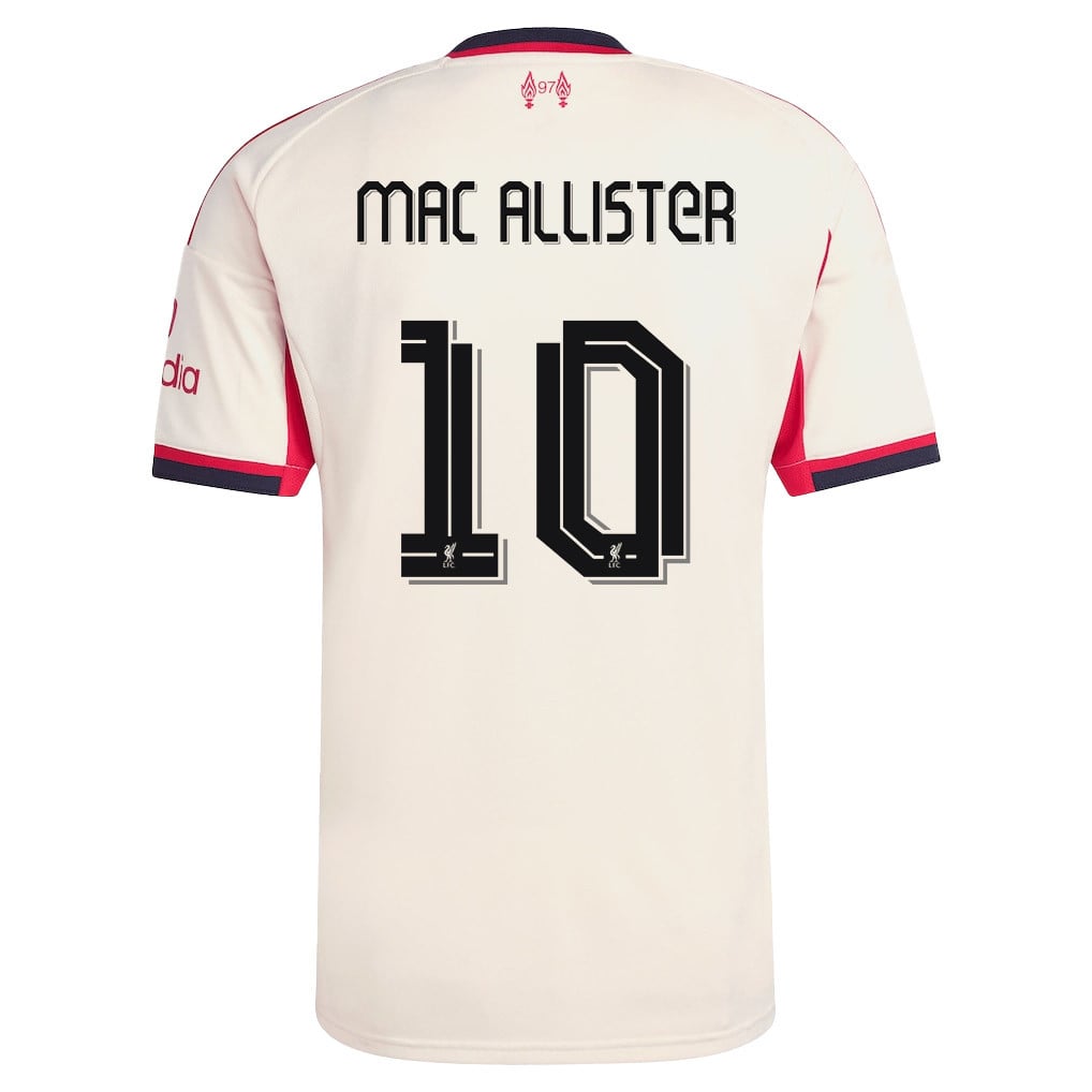 Alexis Mac Allister 10 Liverpool 25/26 Away Men Jersey - Off-white