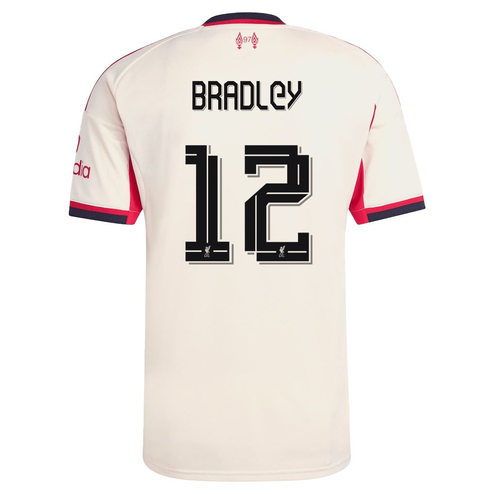 Conor Bradley 12 Liverpool 25/26 Away Men Jersey - Off-white