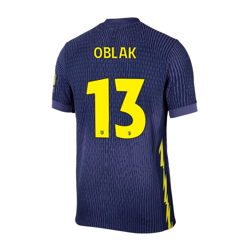 Jan Oblak 13 Atlético Madrid 25/26 Away Men Jersey - Navy/Yellow