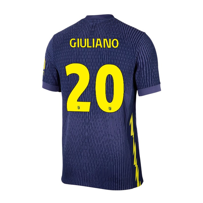 Giuliano Simeone 20 Atlético Madrid 25/26 Away Men Jersey - Navy/Yellow