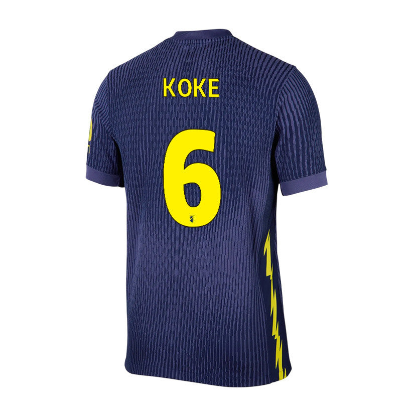 Koke 6 Atlético Madrid 25/26 Away Men Jersey - Navy/Yellow