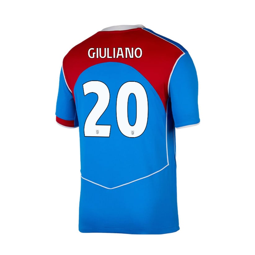 Giuliano Simeone 20 Atlético Madrid 25/26 Third Men Jersey - Blue/Red