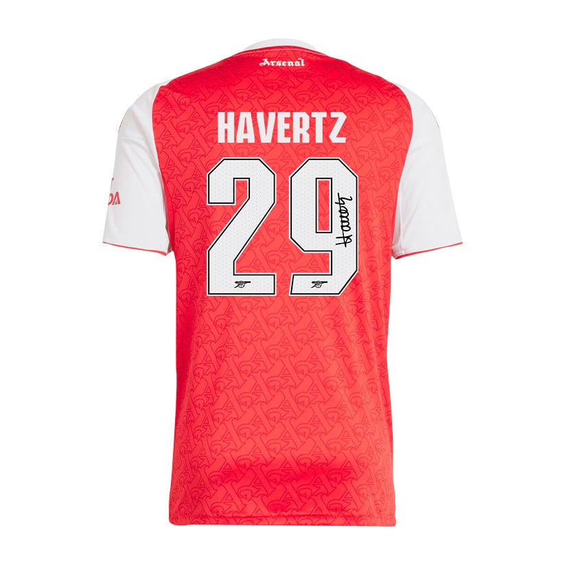 Kai Havertz 29 Signature Arsenal 25/26 Home Men Jersey - White/Red
