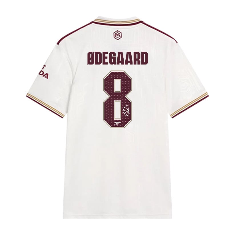 Martin Ødegaard 5 Signature Arsenal 25/26 Third Men Jersey - Cream