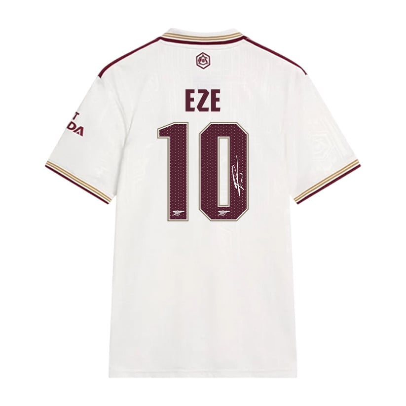 Eberechi Eze 10 Signature Arsenal 25/26 Third Men Jersey - Cream