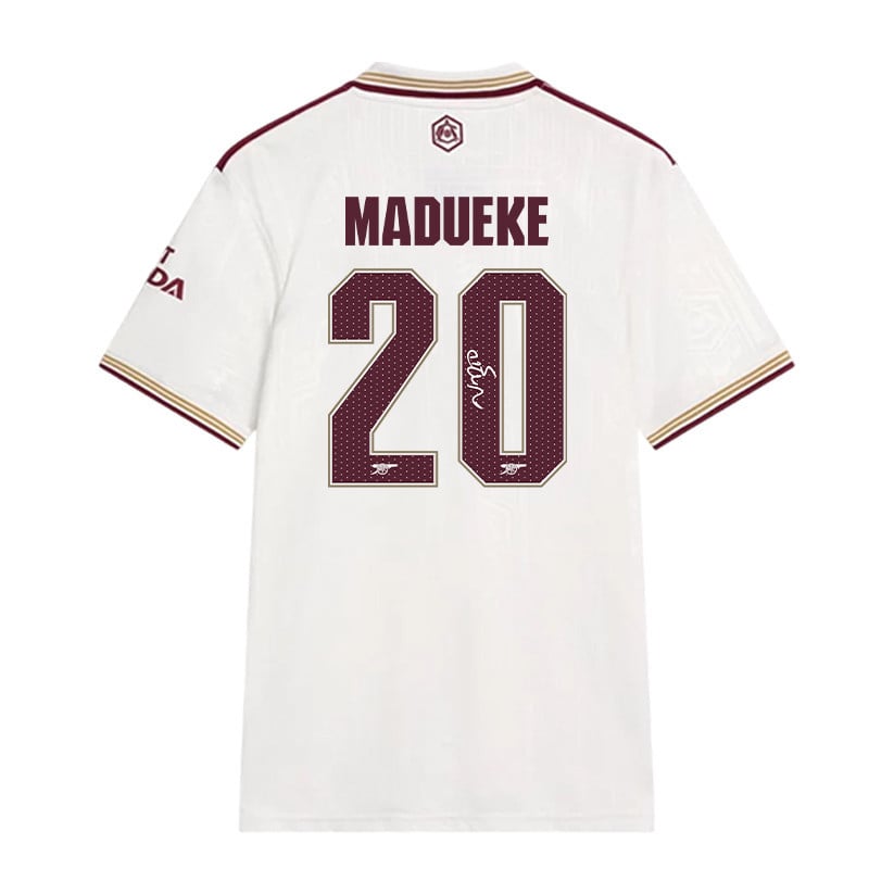 Noni Madueke 20 Signature Arsenal 25/26 Third Men Jersey - Cream