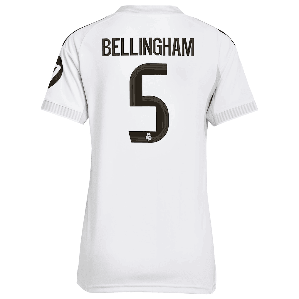 Jude Bellingham 5 Real Madrid 25/26 Home Women Jersey - White