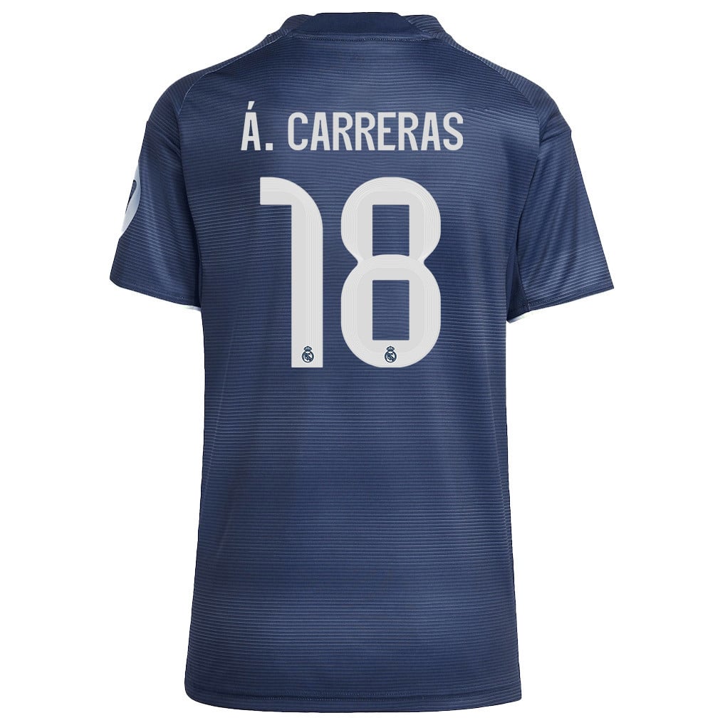 Álvaro Carreras 18 Real Madrid 25/26 Away Women Jersey - Legend Ink
