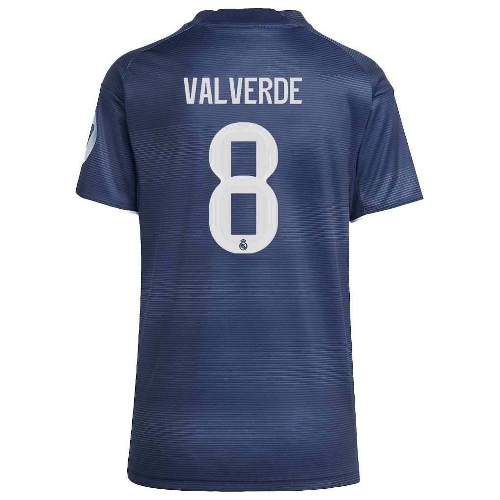 Federico Valverde 8 Real Madrid 25/26 Away Women Jersey - Legend Ink