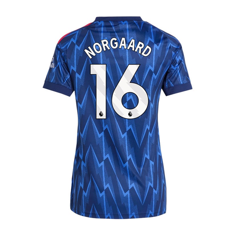 Christian Nørgaard 16 Arsenal 25/26 Away Women Jersey - Navy Blue