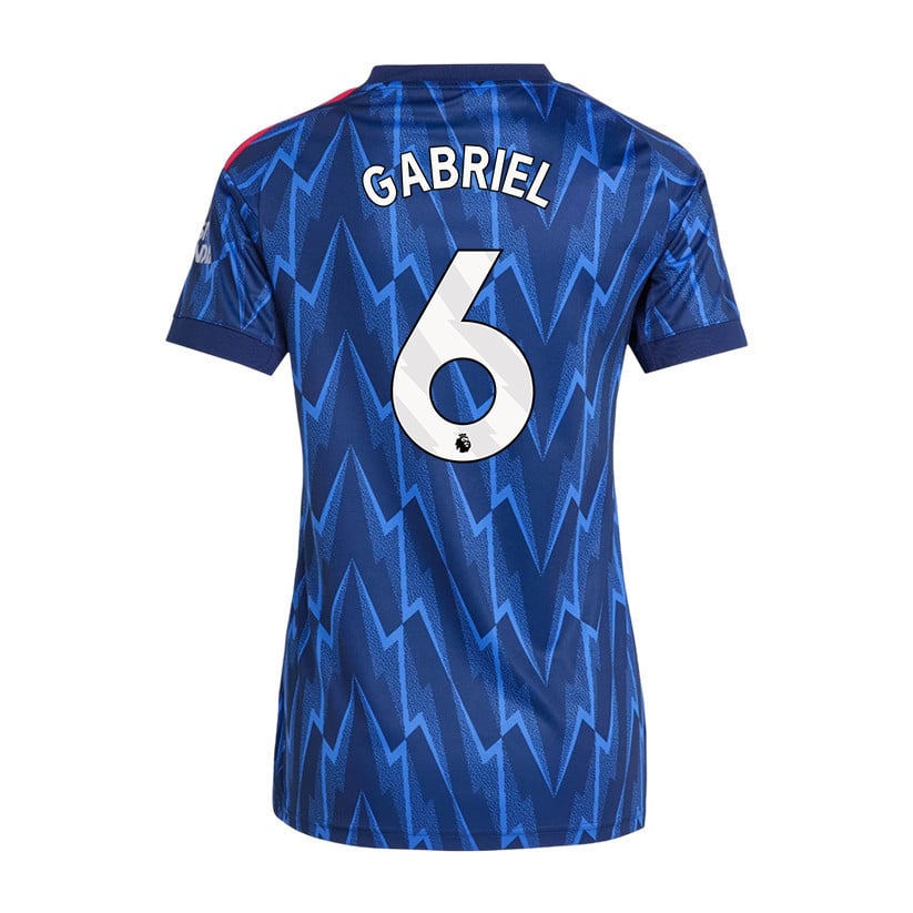 Gabriel 6 Arsenal 25/26 Away Women Jersey - Navy Blue