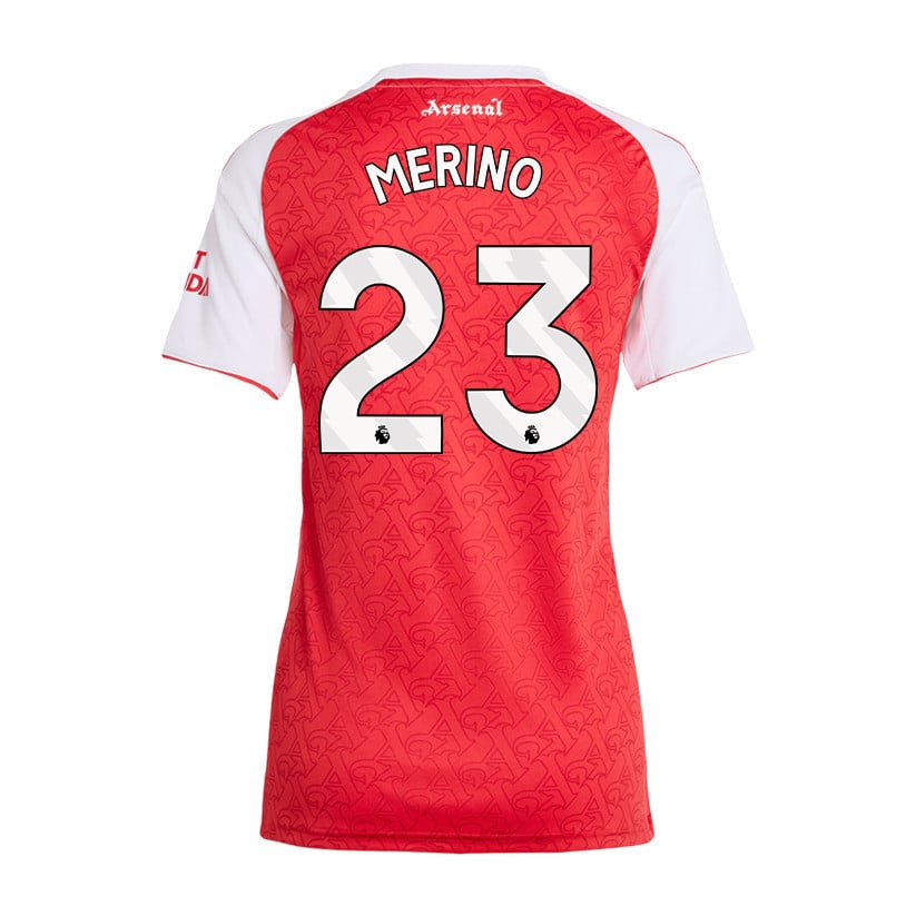 Mikel Merino 23 Arsenal 25/26 Home Women Jersey - Red/White