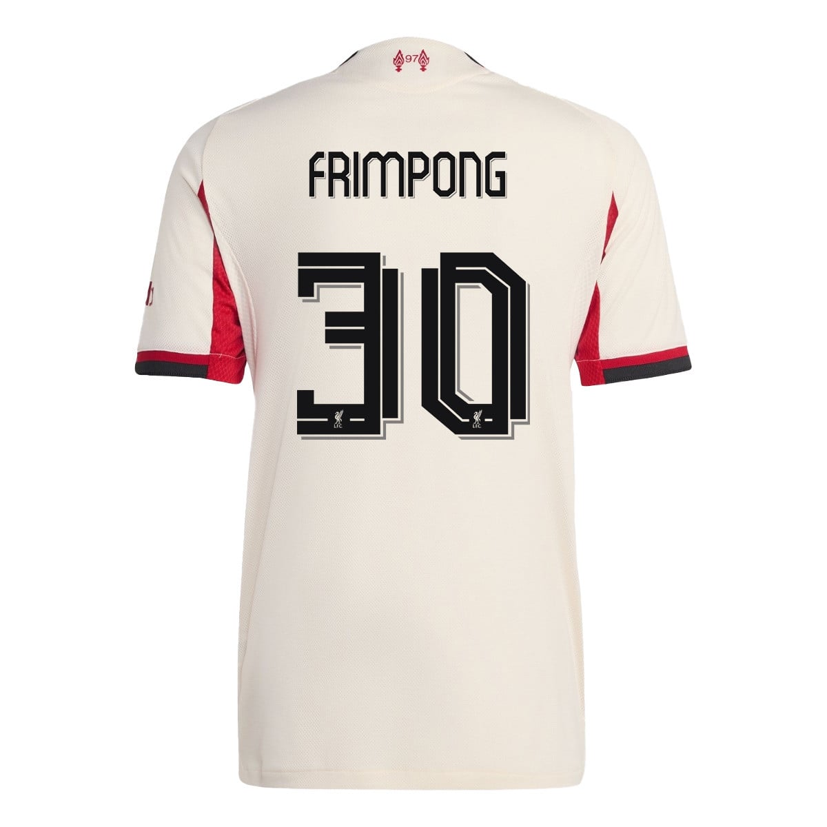 Jeremie Frimpong 30 Liverpool 25/26 Away Women Jersey - Off-white