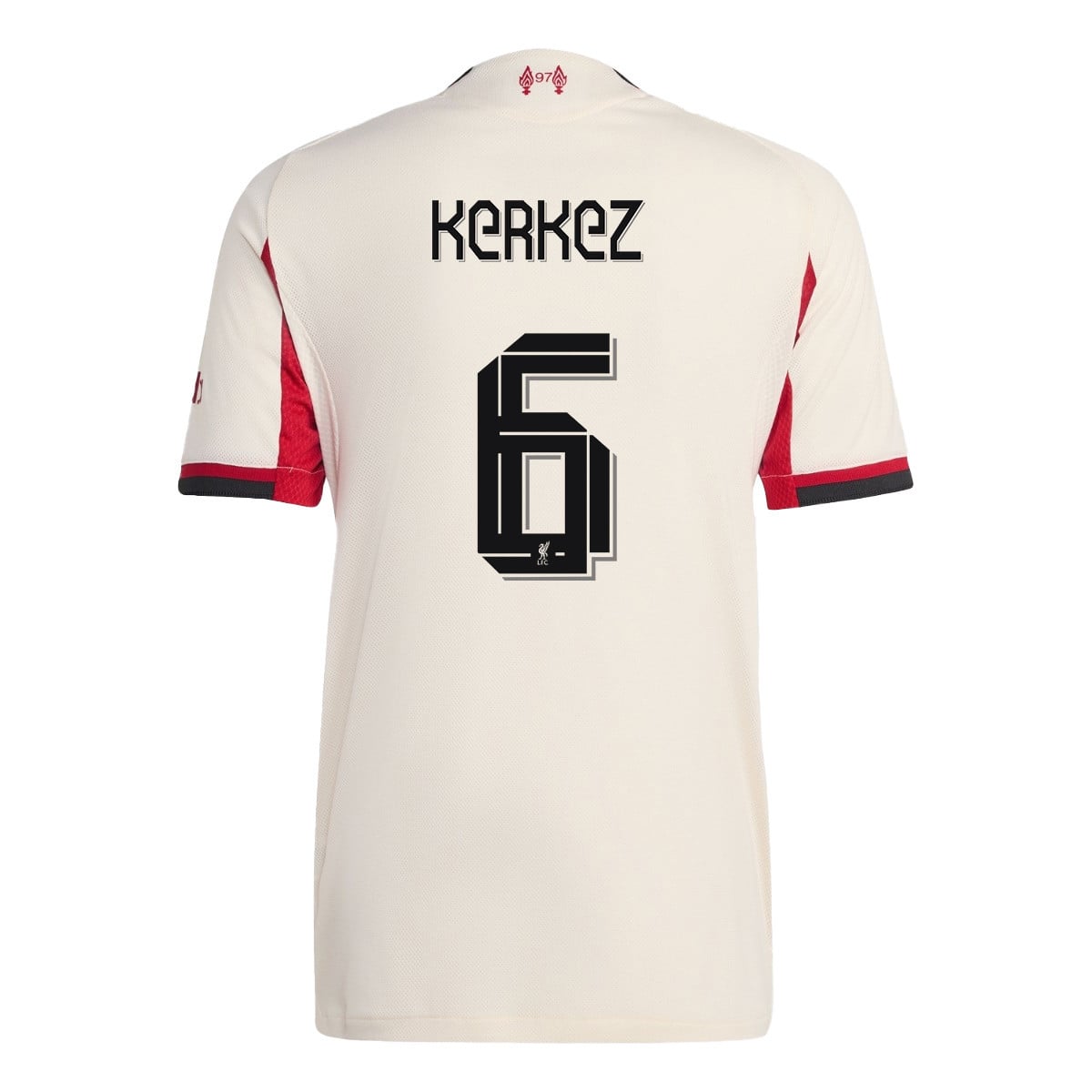 Milos Kerkez 6 Liverpool 25/26 Away Women Jersey - Off-white