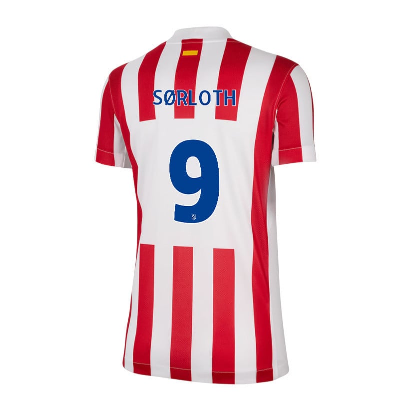 Alexander Sørloth 9 Atlético Madrid 25/26 Home Women Jersey - Red/White
