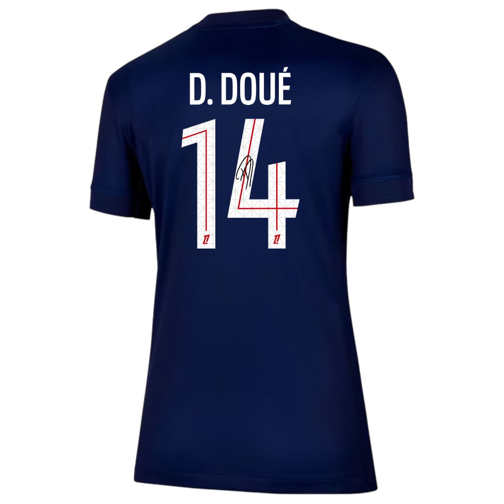 Désiré Doué 14 Signature Paris Saint-Germain 25/26 Home Women Jersey - Navy