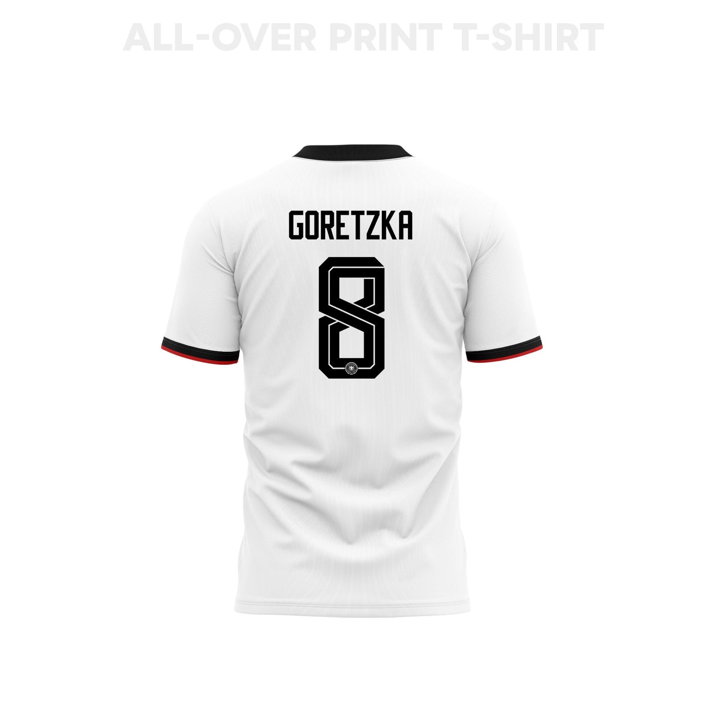 Leon Goretzka 8 Germany 2026 Home 3D T-Shirt Fully Printed – Unisex, White