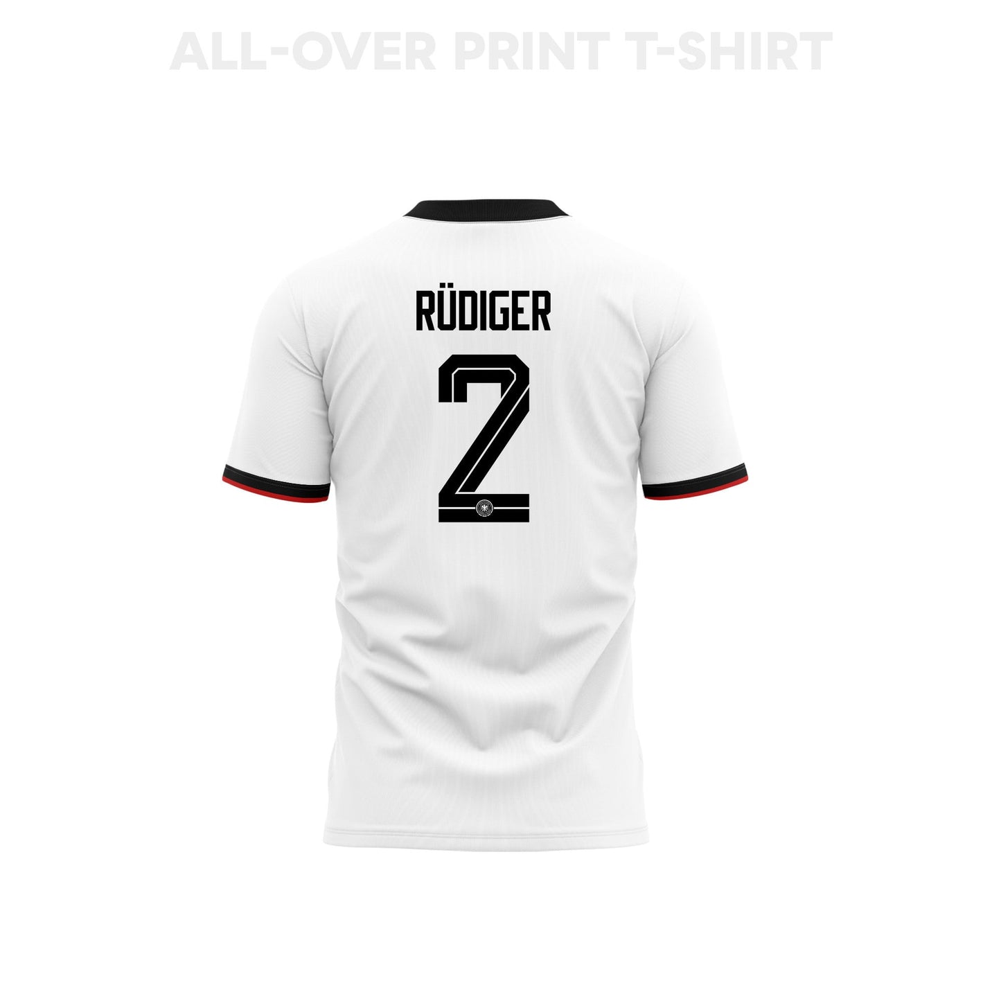Antonio Rüdiger Germany 2026 Home 3D T-Shirt Fully Printed – Unisex, White
