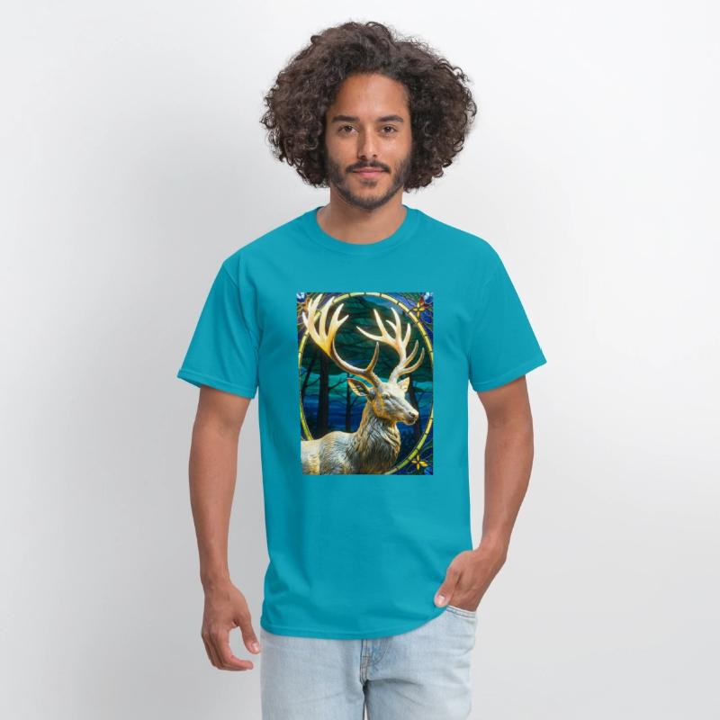 Golden Deer Sculpture