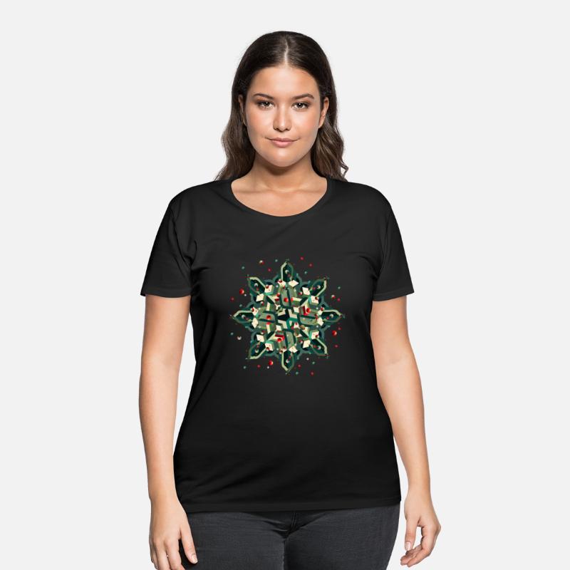 great Christmas star in a geometric style