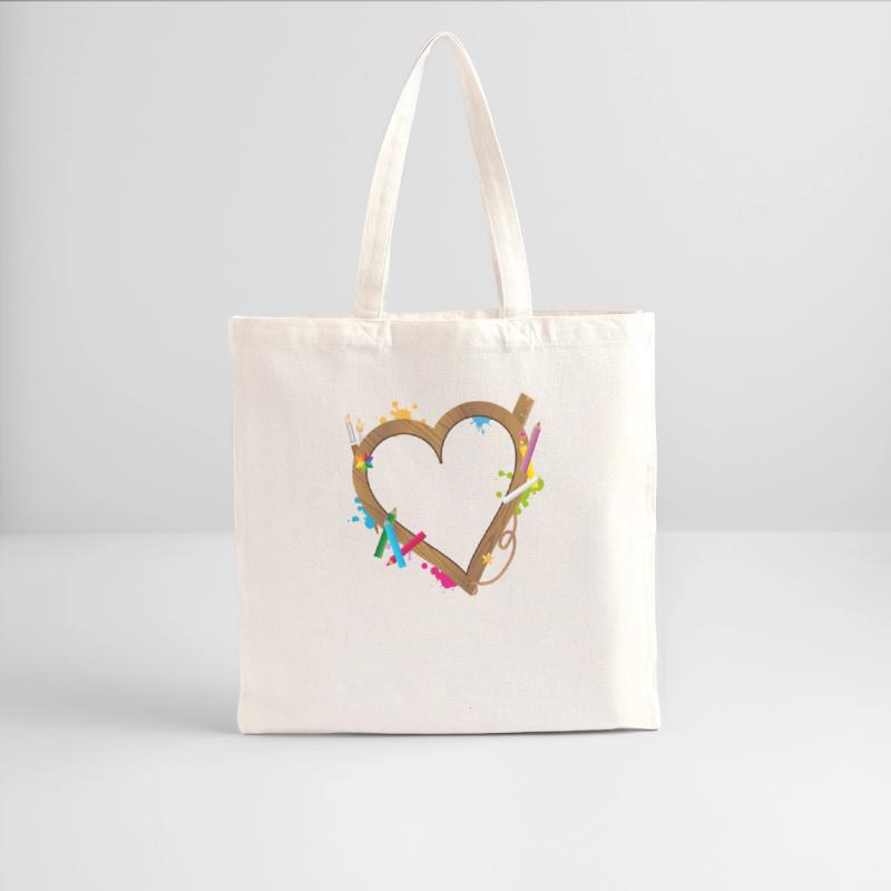 Heart shape frame for school beginners