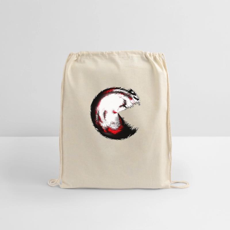 Infernal spiral Pacman-style monster