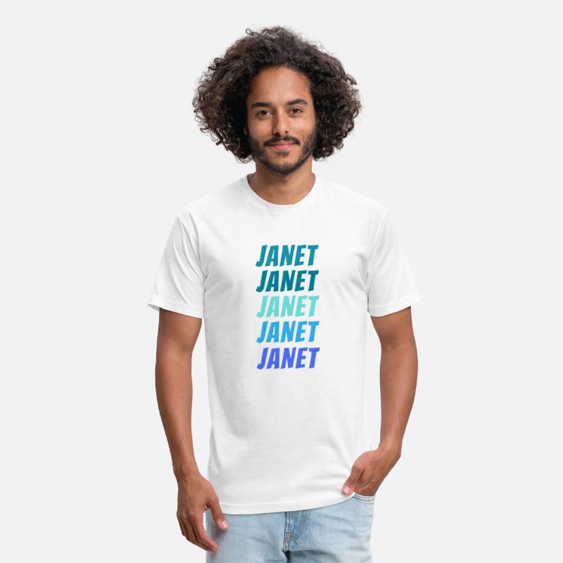 Janet First Name Style Wordmark Pattern