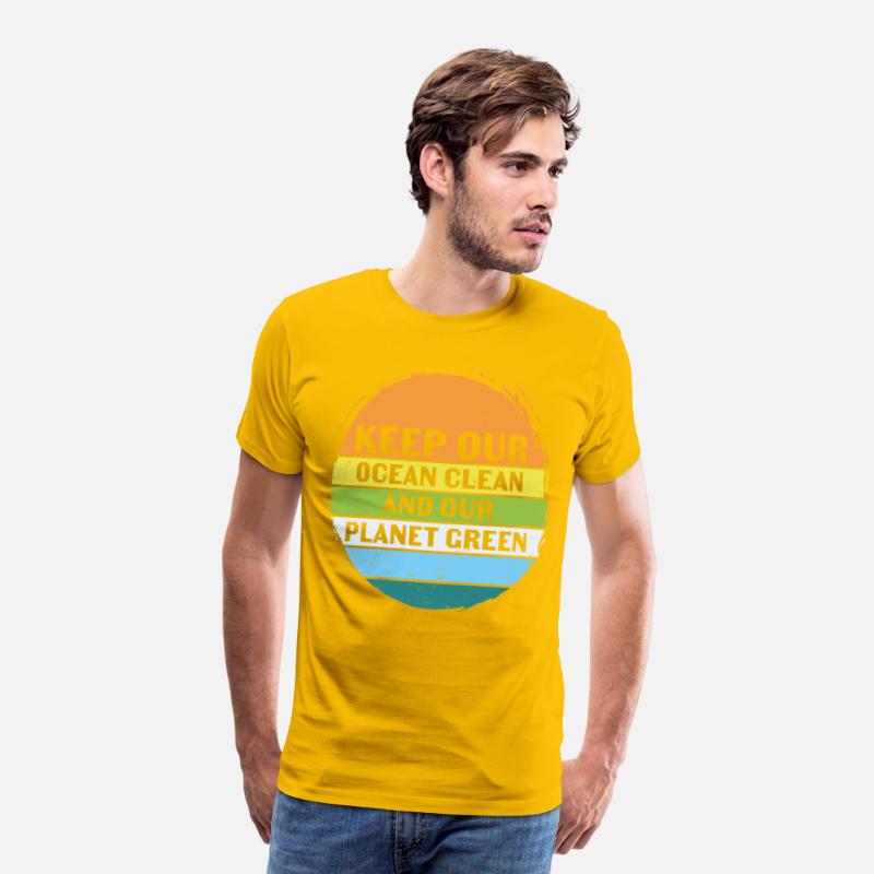 Keep Our Ocean Clean And Planet Green Retro