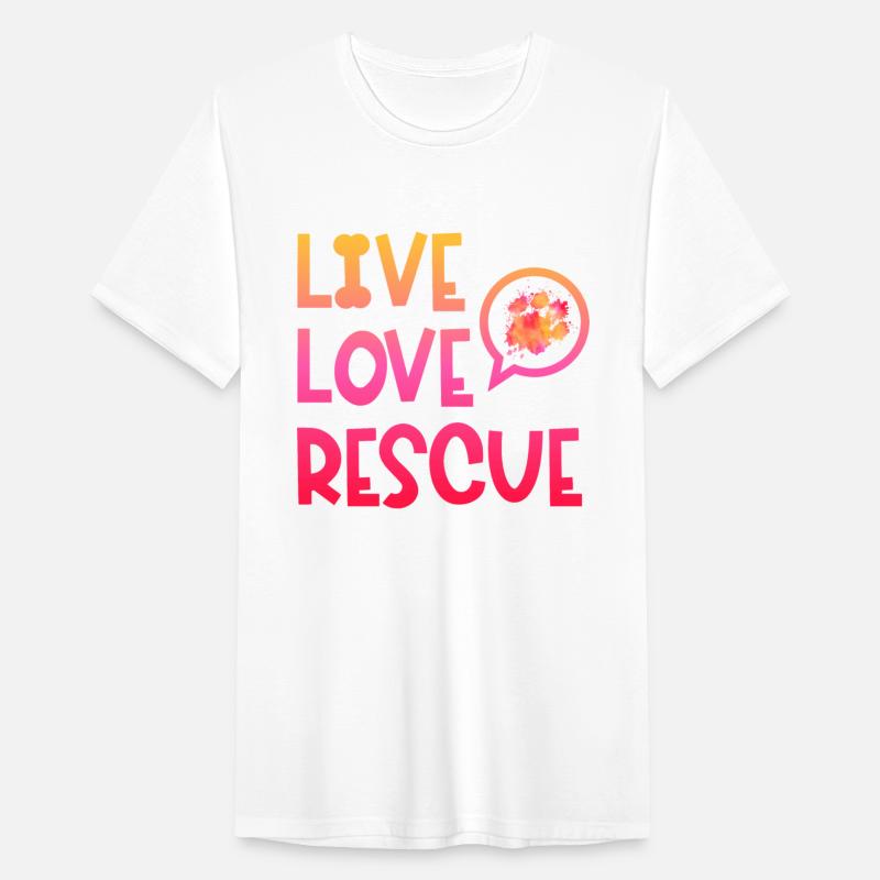 Live Love Rescue Dog Paw Animal Shelter