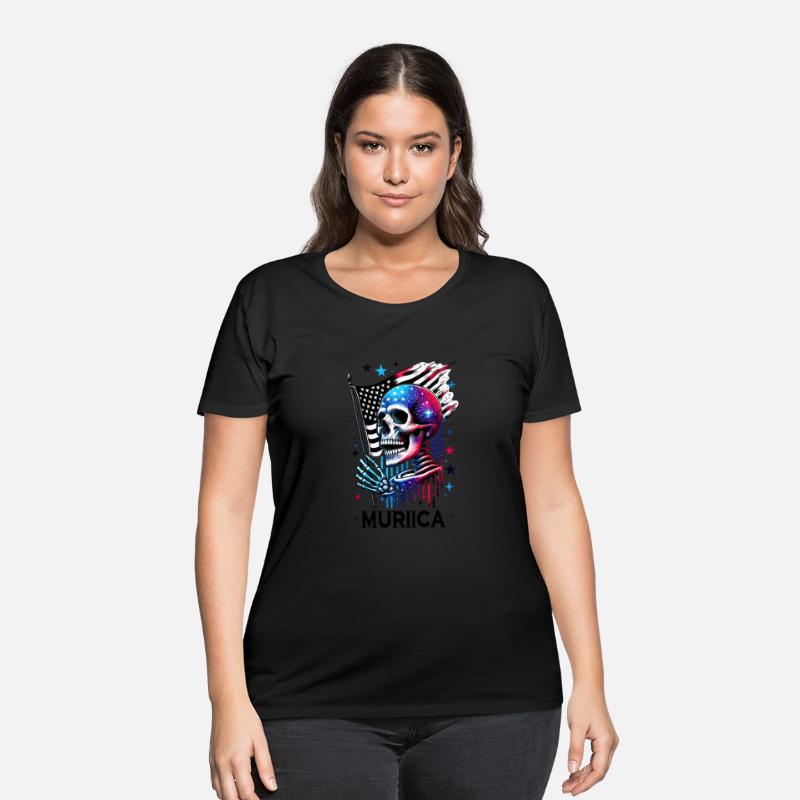 Murica Skeleton Flag 4th of July