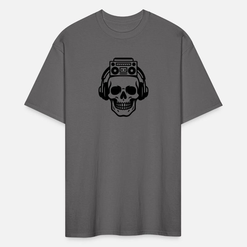 Music Head, skull, boombox, streetwear