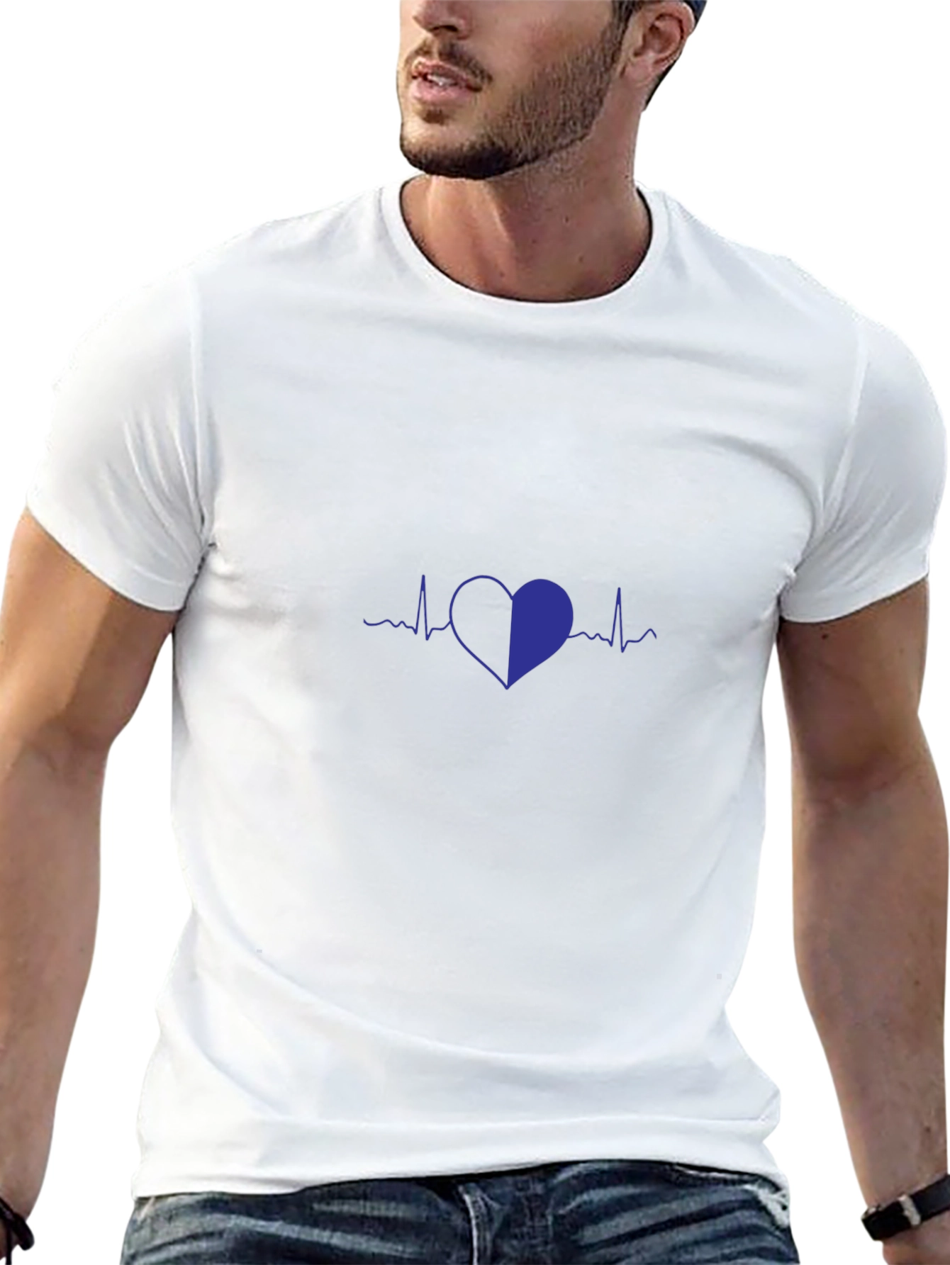 Heartbeat Graphic Tee - Stylish Comfort