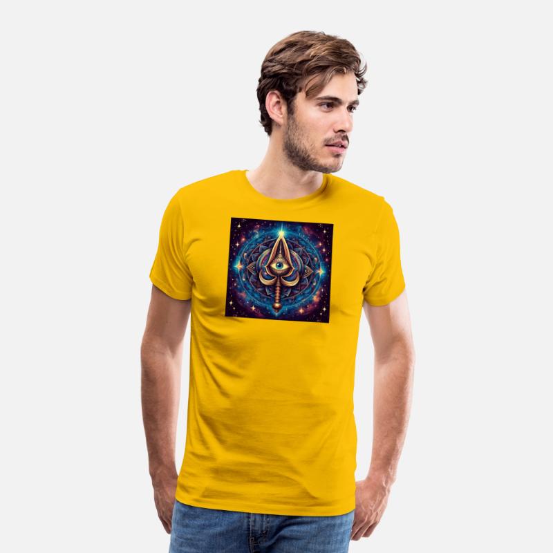 Mystic Eye and Sword Amulet Design
