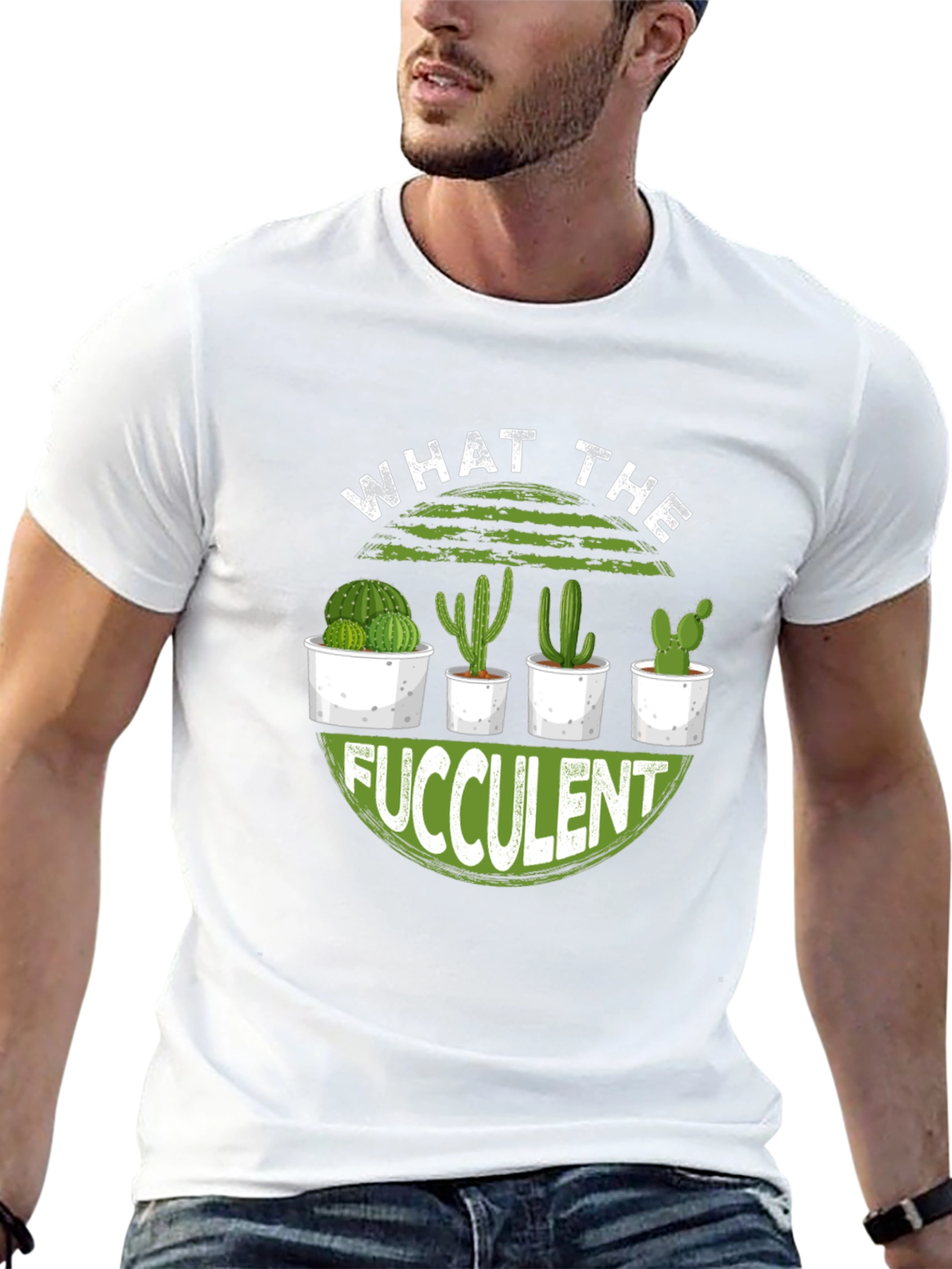 What The Fucculent Cactus Graphic Tee