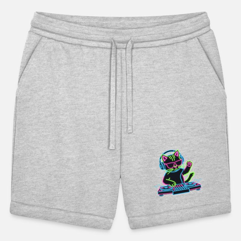 Neon DJ Cat – Retro Rave Party Vibe Design