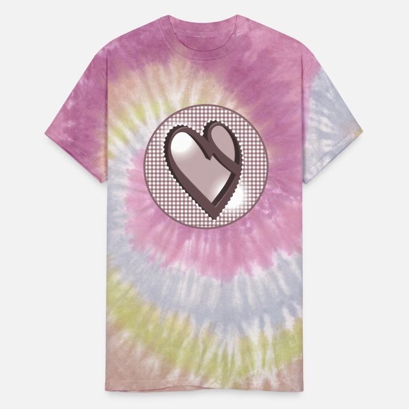 Nostalgic label in old pink with calligraphy heart
