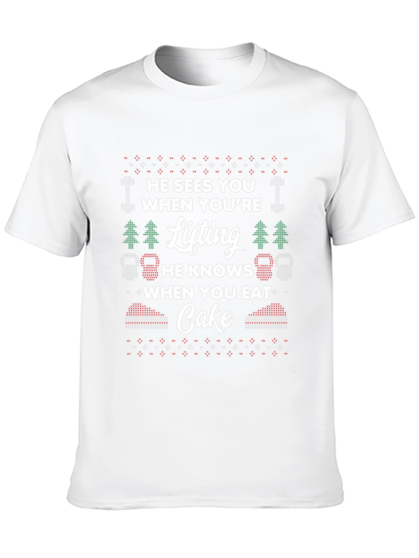 Funny Lifting Christmas T-Shirt for Fitness Lovers