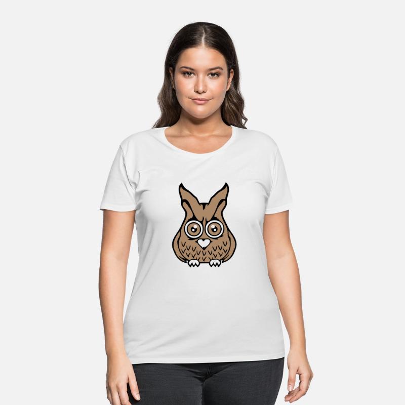 Owl bird looks scary big horror eyes halloween fun