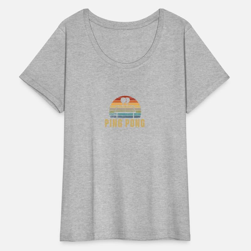 Ping Pong Player Vintage Retro 70s Design Ping