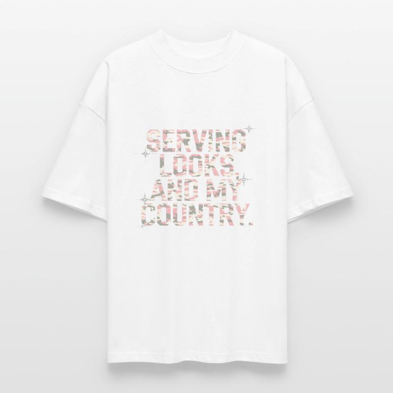 Serving Looks And My Country | Gen Z Draft Shirt