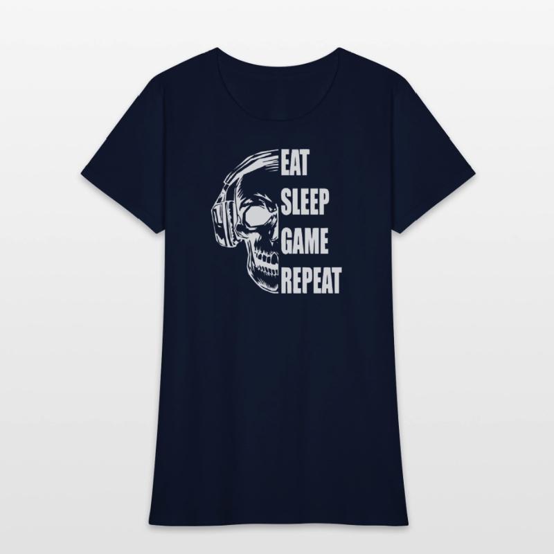 Skull Gaming Motif with Playful Typography